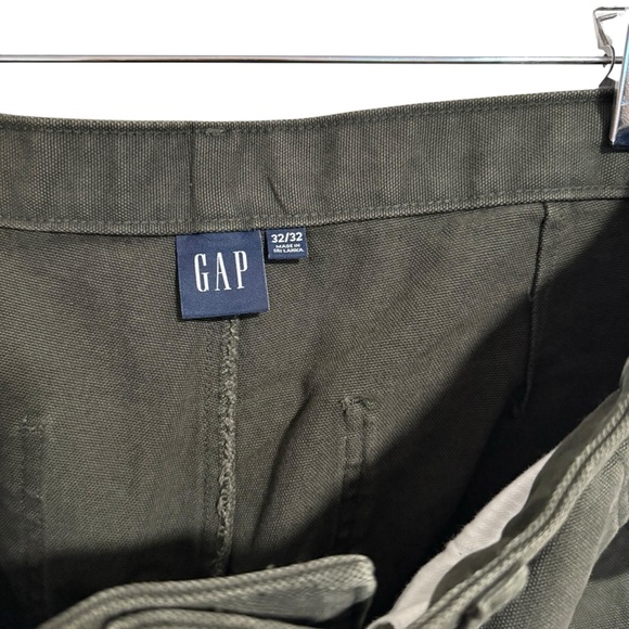 GAP Canvas '90s Loose Carpenter Pants 32x32 in Black Moss Green NWT! - Picture 11 of 11